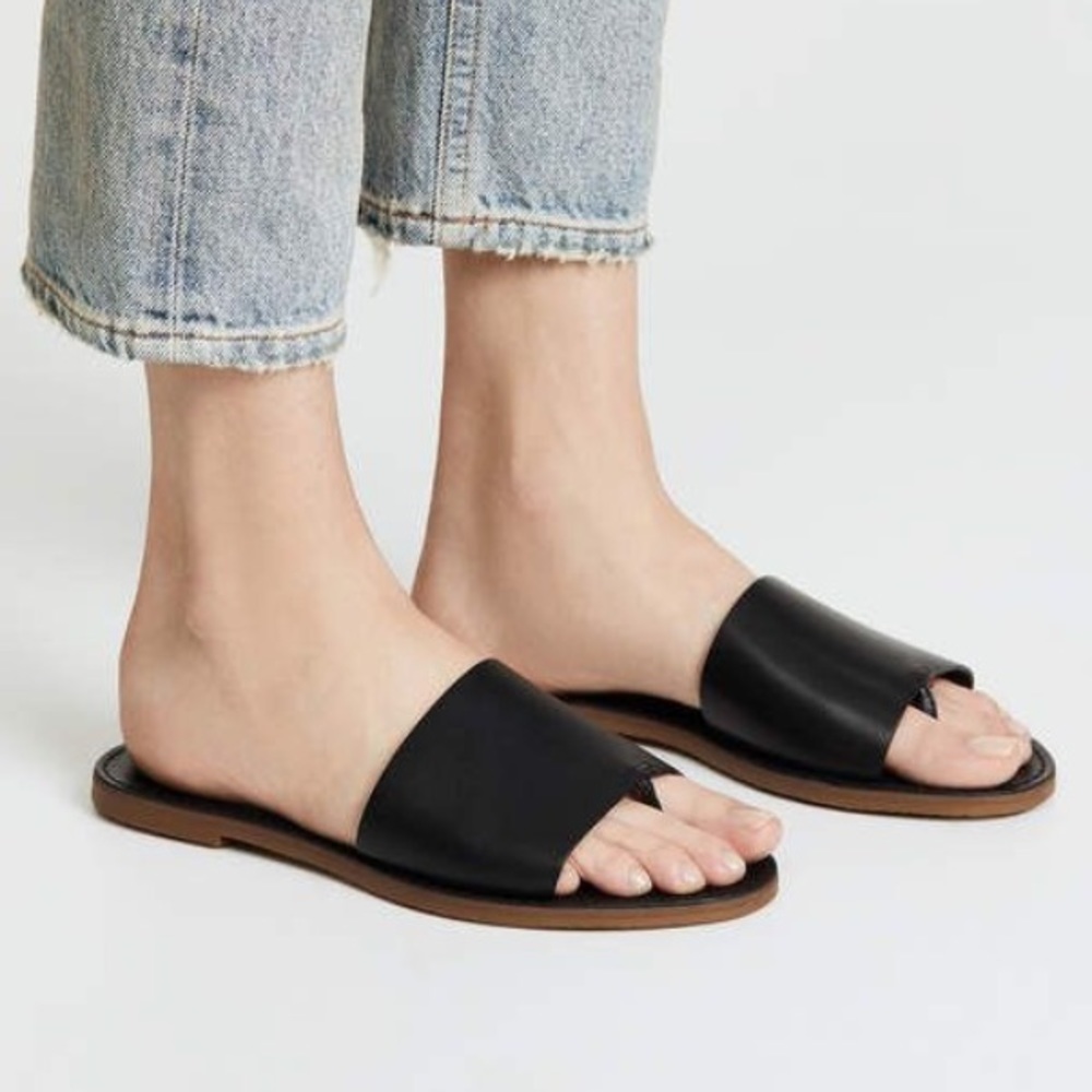 Madewell boardwalk post slides size 7.5 (NEW)